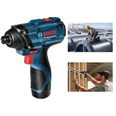 Bosch GDR 120 LI Cordless Impact Driver with Double Battery, 2600 RPM